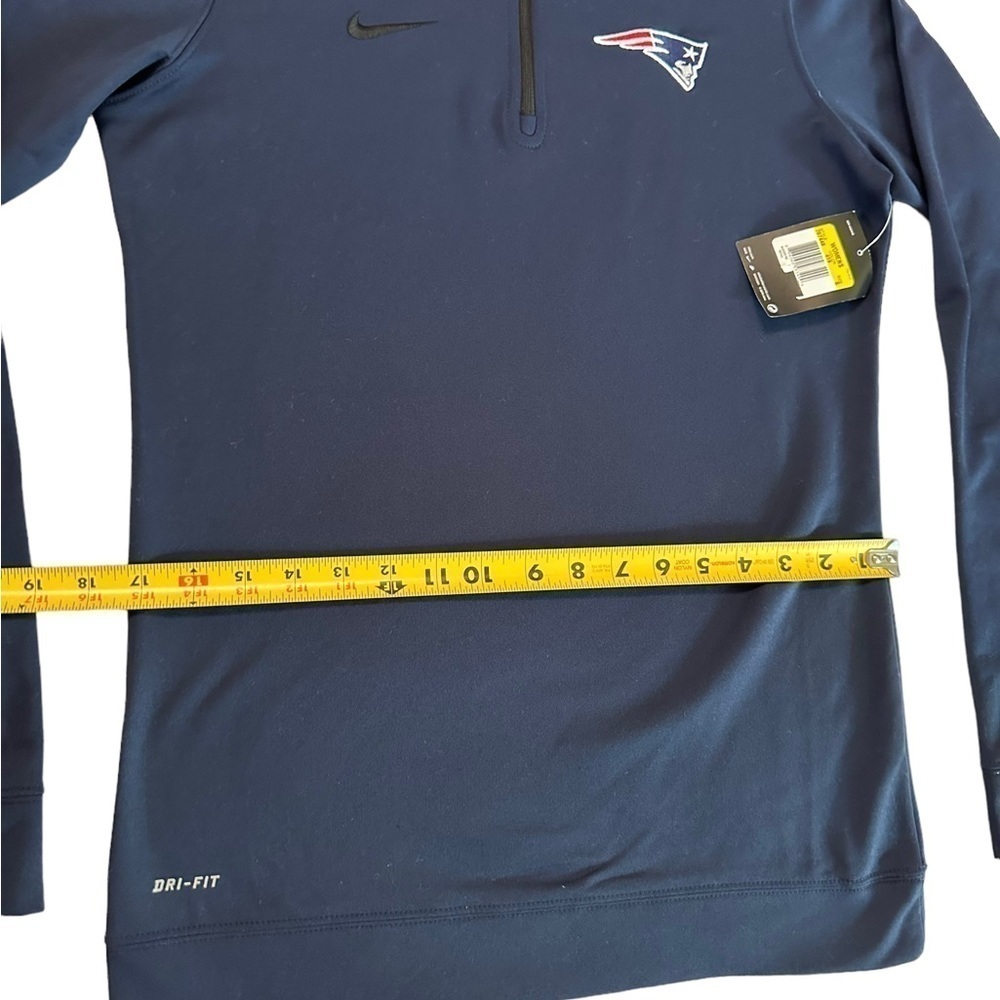 New England Patriots Nike Dri-Fit Half Zip Pullover Navy NFL Size Small NWT - Picture 14 of 17